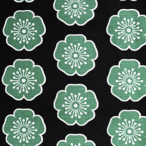 040 / 8 Stamen Flower - Black / Green